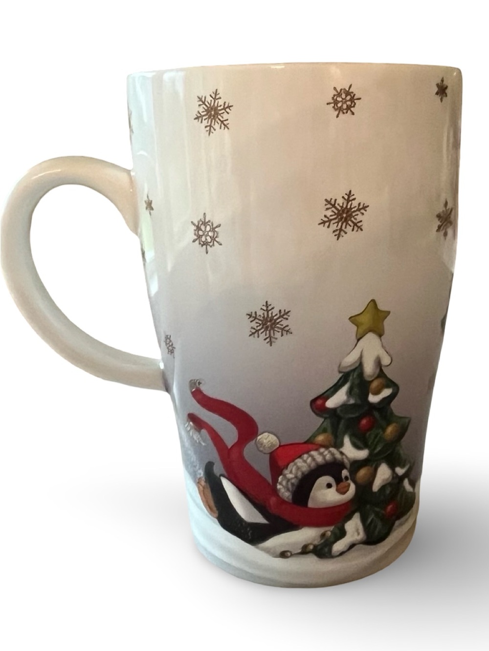 Lenox “Let It Snow” Christmas Holiday Penguin Heat-Changing Magic Mug